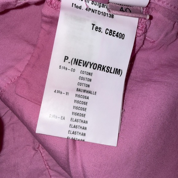 Mason's Forte Dei Marmi Women's Pink Casual Cropped Pants 40 Italian Studded - Picture 11 of 11